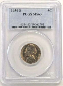 1954�N S-�W�F�t�@�[�\���E�j�b�P�� 5�Z���g�R�C�� PCGS MS63�BFS-801 ���@�[�X���u���x�� #Z125