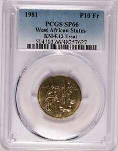 1981�N ���A�t���J���� 10�t���� FAO Essai �A���~�j�E���u�����Y Km# E12 PCGS SP66