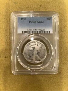 1917�N�E�H�[�L���O�E���o�e�B�E�n�[�t�_���[ AG03 PCGS�F��