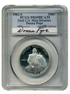 1982-S PCGS PR-69 �h�i�E�|�[�v�����W�I�E���V���g�� .50�Z���g �I���W�i�� 100 LE ��������
