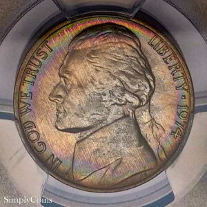 1974�N �W�F�t�@�[�\�� �j�b�P�� PCGS MS65 ���C���{�[�g�[�� ?? �g�[�j���O TrueView