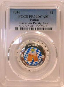 2016�N 1�h�� �p���I �o�C�G�������x�@ PCGS PR70DCAM ���ECOA�t��