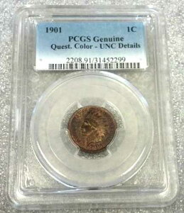 1901�N �C���f�B�A���Z���g PCGS UNC �N�G�X�`���i�u���J���[ (3174)
