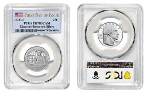 2023 S *�V���o�[ �v���[�t* �G���m�A�E���[�Y�x���g - AWQ PCGS PR-70 ���s���� DC