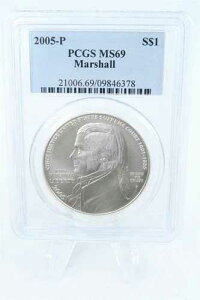 2005-P PCGS MS69 �}�[�V�����V���o�[ ���_���L�O�h��