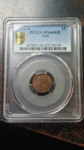 1912 R �C�^���A 1 �Z���e�V�� ���B�b�g���I �G�}�k�G�[�� 3 �� PCGS MS66 RB �|�b�v 4/0 RB 2872