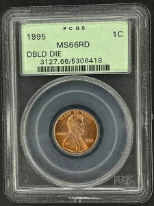 1995�N�����J�[���L�O�Z���g�i�_�u���_�C�\�ʁj - 1�Z���g PCGS MS66 RD�G���[ OGH