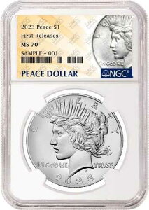 2023�N P �s�[�X �V���o�[ �_���[ NGC MS70 BU UNC ������ ~ �������[�X