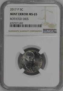 2017 P �W�F�t�@�[�\�� 5�Z���g NGC �~���g �G���[ MS 65 ��]�_�C BX4-46