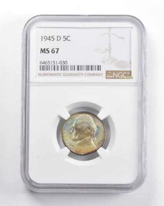 MS67 1945-D �W�F�t�@�[�\���j�b�P�� NGC �v���[�W���O�J���[ *5667