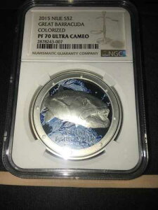 2015�N �j�E�G $2 �O���[�g�o���N�[�_; NGC�O���[�h**PF-70 UC** .999 Ag �J���[