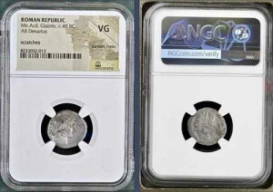 ���[�}���a����݃f�i���E�X 49BC NGC�O���[�h Very Good �R�C�� Mn Acil Glabrio