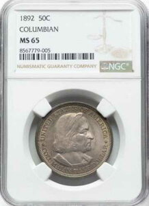 1892�N�V�J�S�����L�O��݃n�[�t�h�� NGC MS 65 �W�F��