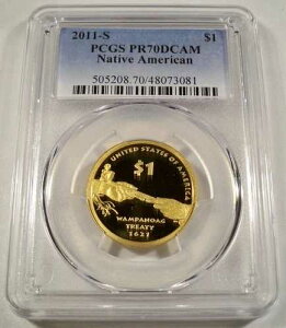 2011-S PCGS PR70DCAM �v���[�t �T�J�K�E�B�A�E�h�� �����p�m�A�O��� �f�B�[�v�J���I PR 70 $1