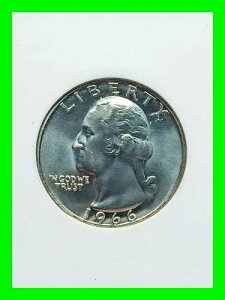 1966�N P ���V���g�� �N�H�[�^�[ 25�Z���g - PCGS MS 67 SMS - �y���g�[�� - UNC �n�C�O���[�h
