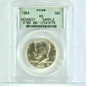 1964-D �P�l�f�B �n�[�t�_���[ 50�Z���g PCGS MS �T���v�� �O���[�����x�� �� �f���o�[��