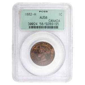 �J�i�_ 1882-H �\�� #1 1�Z���g ���[�W�Z���g�R�C�� - PCGS AU-58