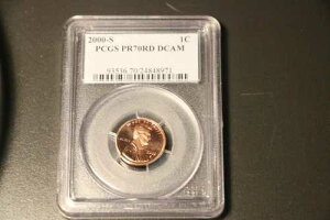 2000 S 1C �����J�[�� �Z���g PCGS PR70DCAM �j���[�Z���`�����[�R�C�� ���C�g�u���[ PCGS �z���_�[����