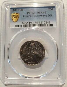 2017-D ���V���g�� �N�H�[�^�[ A.T.B �I�U�[�N ���o�[�E�F�C�Y MS67 PCGS 25�Z���g [�S�[���h�V�[���h]