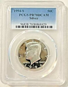 1994-S 50�Z���g �V���o�[ �P�l�f�B �n�[�t�h�� PCGS PR70DCAM �R�C�� ���邢��