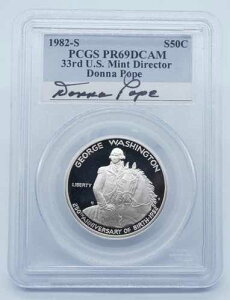 1982-S �W���[�W�E���V���g���L�O�n�[�t�h�� �h�i�E�|�[�v PCGS PR69 DC F339