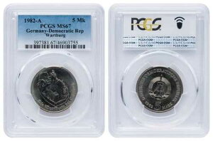 5�}�[�NDDR 1982 A ���@���g�o�[�O PCGS MS67-
