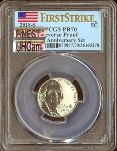 2018�N S ���[�Y�x���g �_�C�� PCGS �t�@�[�X�g�X�g���C�N ���o�[�X �v���[�t PR70 MAC FINEST �X�|�b�g���X