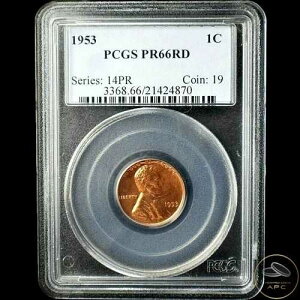1953�N?�����J�[���E�B�[�g�Z���g�v���[�t?PCGS PR66RD?�R���{����?!