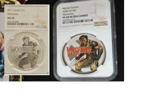 2020 & 2021 2x �E�����@���� �c�o�� & �t�B�W�[ - X ���� �}�[�x�� .999 Sil NGC MS & PF 69