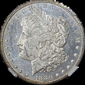 1880�N�� �����K����� NGC MS61 PL �u���X�g�z���C�g �f���炵���O��