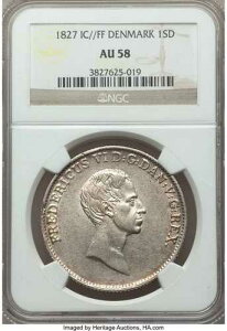 �f���}�[�N 1827-FF Speciedaler NGC AU58 ��