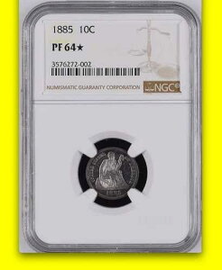 1885 NGC PR64* STAR for Eye Appeal ? 240���h���̖f�Ճh�� ? ��������Ԃ̃_�C��