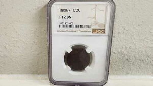 1808/7 1/2�Z���g �h���[�v�o�X�g �n�[�t�Z���g NGC F 12