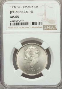 �h�C�c�A1932D�A3�}���N�A�Q�[�e�A�󏭁ANGC MS 65�A���s������
