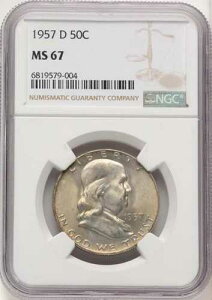 1957 D 50C �x���E�t�����N�����uNGC MS67�v - ���v37�� NGC/PCGS V���x���t�� 1950�h��?