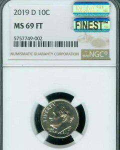 2019 D ���[�Y�x���g �_�C�� NGC MS69 FT MAC �ō��i�� & �X�|�b�g���X ���A POP-6�B
