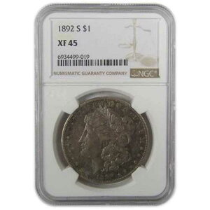 1892�N S ���[�K���E�_���[ XF 45 NGC �V���o�[ 1�h���R�C�� SKU:I19677