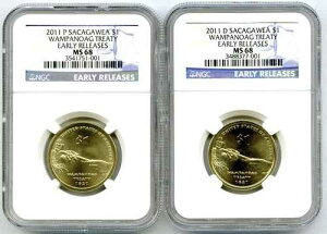 2011 P D $1 �T�J�K�E�B�A NGC MS68 �����p�m�A�O���h�� ���������[�X�Z�b�g - ��