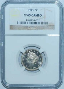 1898 NGC PR65CAM �J���I ���o�e�B V �j�b�P��