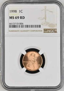 1998 1C RD �����J�[���L�O�� 1�Z���g NGC MS69RD 6613710-006