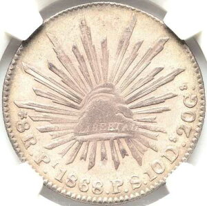 ���L�V�R �V���o�[ 8 ���A���X 1868-Pi PS�A�T�� ���C�X �|�g�V �~���g NGC AU-58! 8/7 ���߂��܂���!