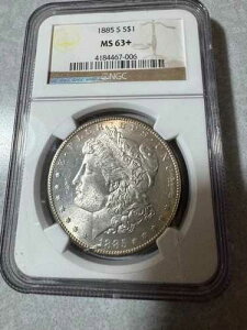1885�N S �����K����݁ANGC MS63 PLUS - �������u���X�g�z���C�g�R�C��