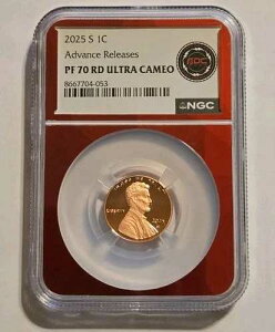 2025 S 1C �A�h�o���X�����[�X PF 70 RD �E���g���J���I NGC ���b�h�R�A #8667704-053