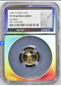 1993�N P�C�[�O�� G$5 �S�[���h�C�[�O���R�C�� NGC PF 70 �E���g���J���I ���ɔ� HALO CORE