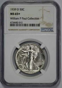 1939-D �E�H�[�L���O�E���o�e�B 50�Z���g �n�[�t�h�� NGC MS 65+ �Z�~�v���[�t