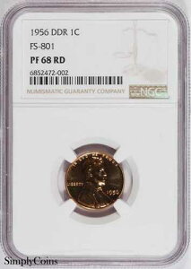 1956�N DDR FS-801 �����J�[���Z���g NGC PF68 RD PR68 �E�B�[�g�y�j�[ �_�u���_�C ���o�[�X