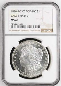 1880 C ���[�K����� NGC MS-61 8/7 CC VAM-5 HIGH 7