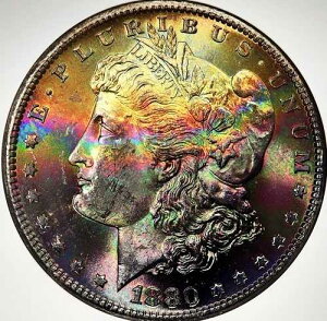 1880�N�� �����u�����g �V���o�[�����K�� $ NGC MS 64????�S�W�� �����X�^�[�g�[�j���O????����