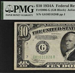 1934A 10�h���A�M������s�� - PMG 30 - �V�J�S - Fr 2006-G