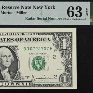 1977A 1�h���A�M������s�� PMG 63EPQ - �t�@���V�[���[�_�[ �V���A���ԍ� 70722707